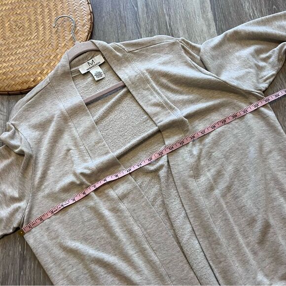 Magaschoni ultra soft beige open front duster cardigan longline women’s size XL‎ - Picture 5 of 6